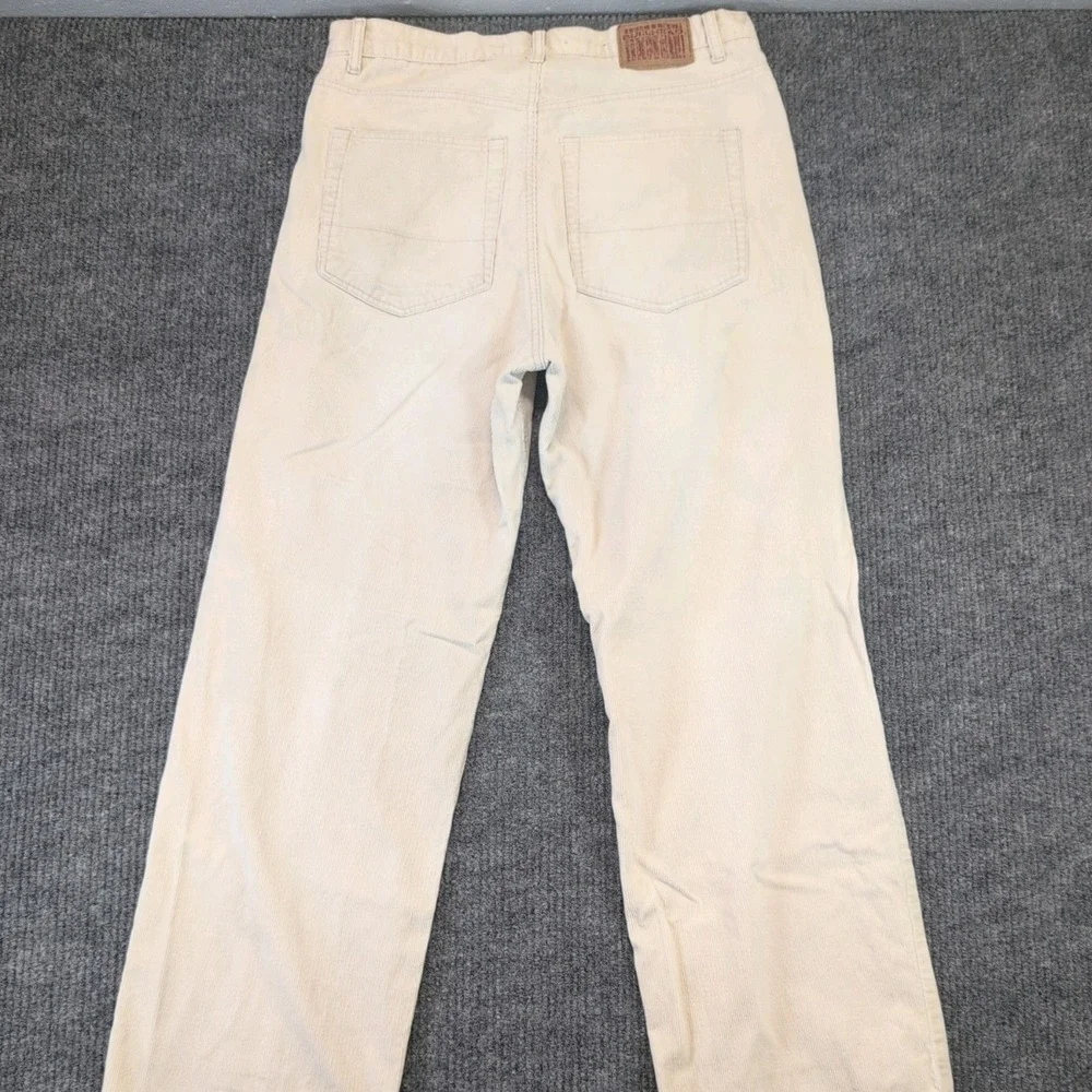 Bullhead Men's Beige Corduroy Jeans 34 Straight Leg Regular Fit 5-Pocket
